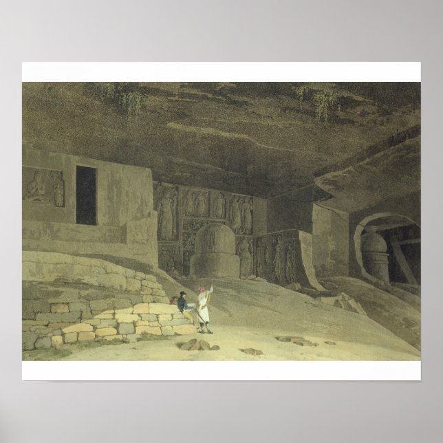 Póster Parte de las cuevas canarias, Salsette, plato 62 d (Frente)