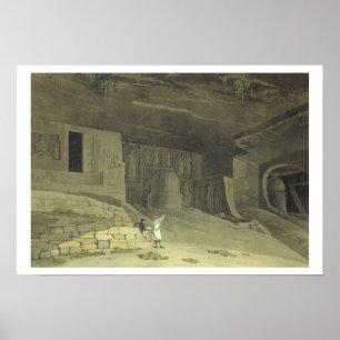 Póster Parte de las cuevas canarias, Salsette, plato 62 d