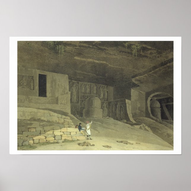 Póster Parte de las cuevas canarias, Salsette, plato 62 d (Frente)
