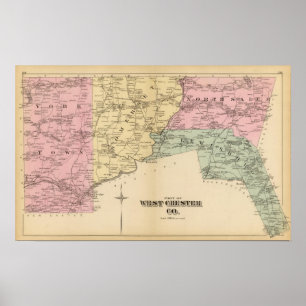 Póster Parte del condado de West Chester, Nueva York