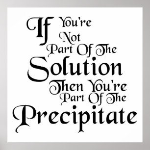 Póster Parte del Poster precipitado