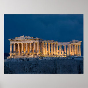 Póster Partenón. Atenas, Grecia