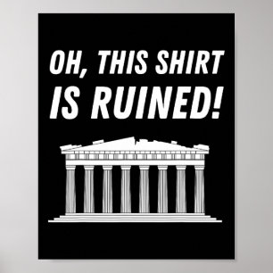 Póster Partenón Grecia y Acrópolis de Atenas