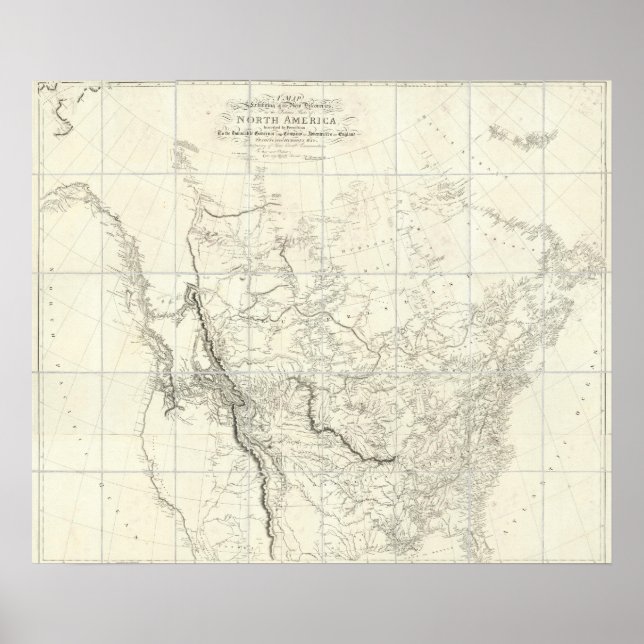 Póster Partes interiores de Norteamérica (Frente)