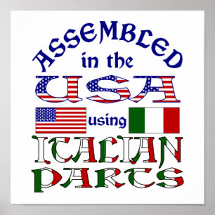 Póster Partes italianas