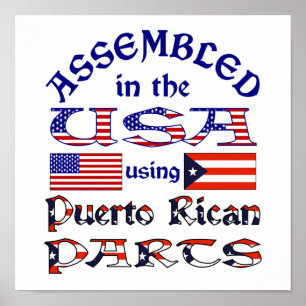 Póster Partes Puertorriqueñas