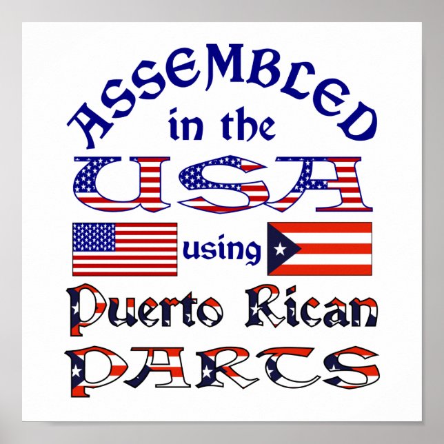 Póster Partes Puertorriqueñas (Frente)