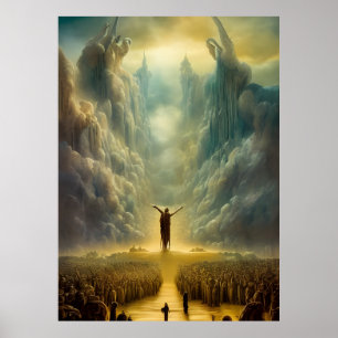 Póster Partición de Moisés del agua