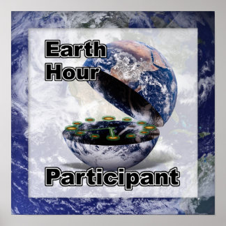 Póster Participante en la Hora de la Tierra