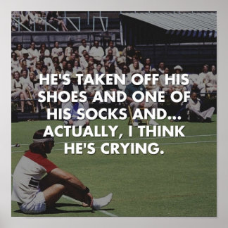 Póster partida de tenis richie tenenbaum