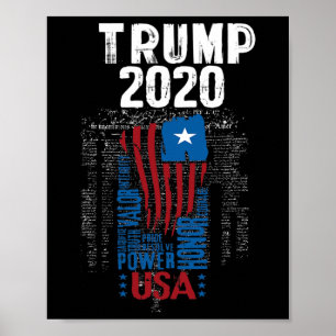 Póster Partidario de la elección presidencial de Donald T