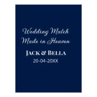 Partido boda hecho en el cielo favores de boda azu