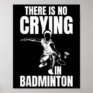 Póster Partido de bádminton Suerte Habilidad Equipo Volan