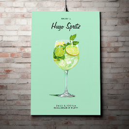 Póster Partido de compromiso de Cocktail Hugo Spritz