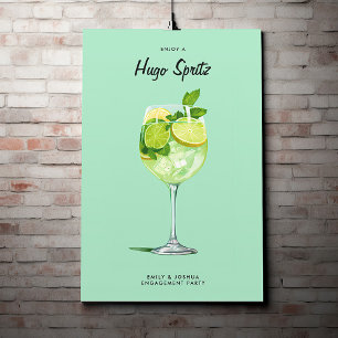 Póster Partido de compromiso de Cocktail Hugo Spritz