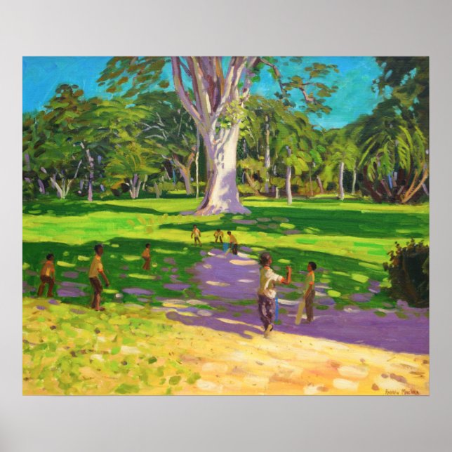 Póster Partido de críquet Jardín Botánico Dominica (Frente)