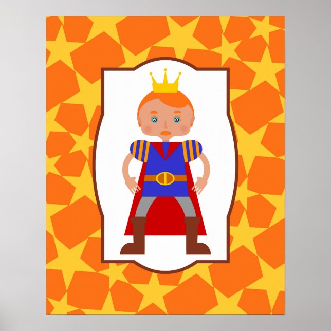 Póster Partido de cumpleaños de Prince Charming Boy (Frente)