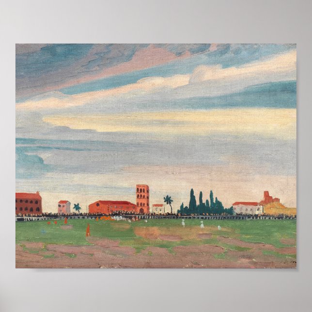 Póster Partido de fútbol en colisión | James Dickson Inne (Frente)