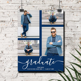 Póster Partido de Graduación Azul de la Marina Multifoto