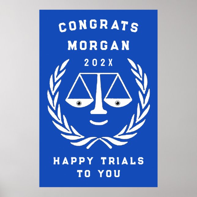 Póster Partido de Graduación de Facultad de Derecho Perso (Frente)