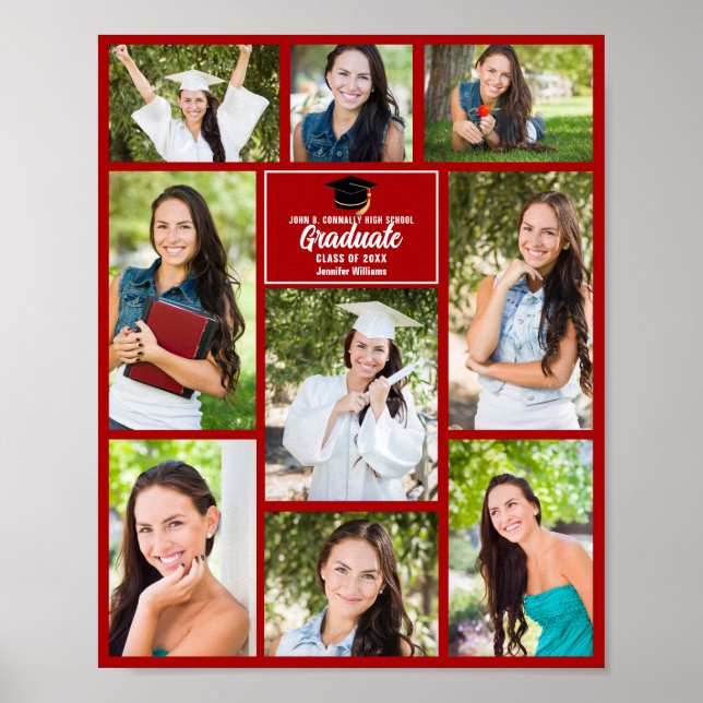 Póster Partido de Graduación del Personalizado del Gradua (Frente)