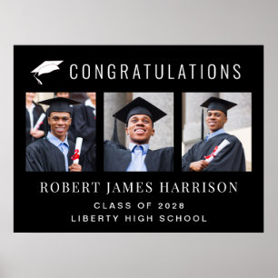 Póster Partido de Graduación Negro