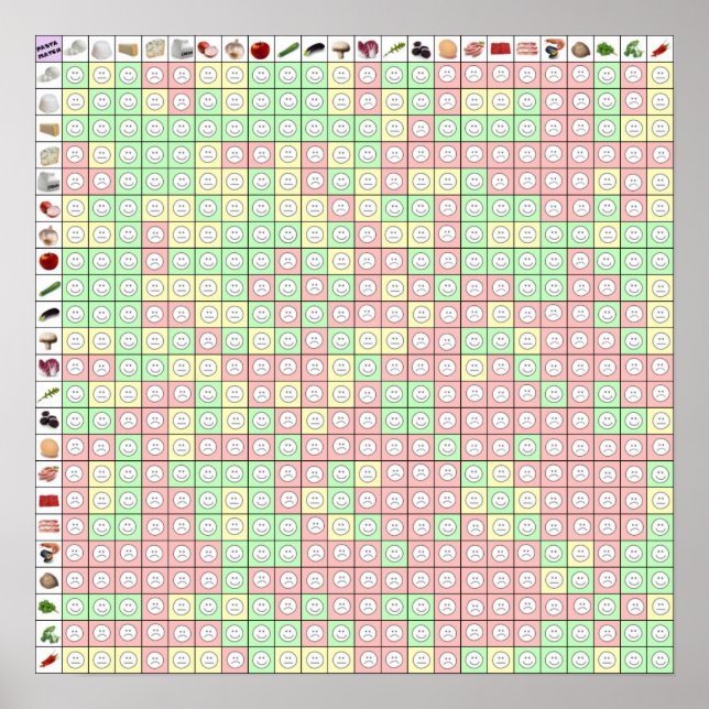 Póster Partido de la pasta 2 17 x 17 (Frente)