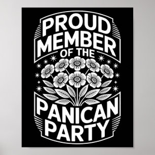 Póster Partido Floral Anti Trump Panican