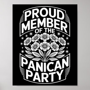 Póster Partido Floral Anti Trump Panican