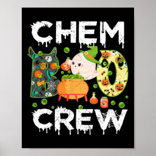 Póster Partido Químico Chem Boo Crew Halloween