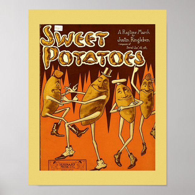 Póster partitura cvr Papas dulces Ragtime marzo 1906 (Frente)
