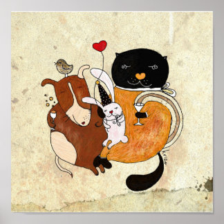 Póster Party Print by Krize