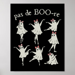 Póster Pas De Boo-re Ballerina Ghost Halloween Spooky Sea