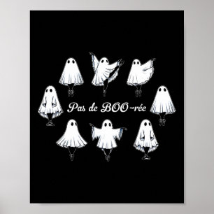 Póster Pas De Boo-rée Funny Ballet Fantasma Baila Hallowe