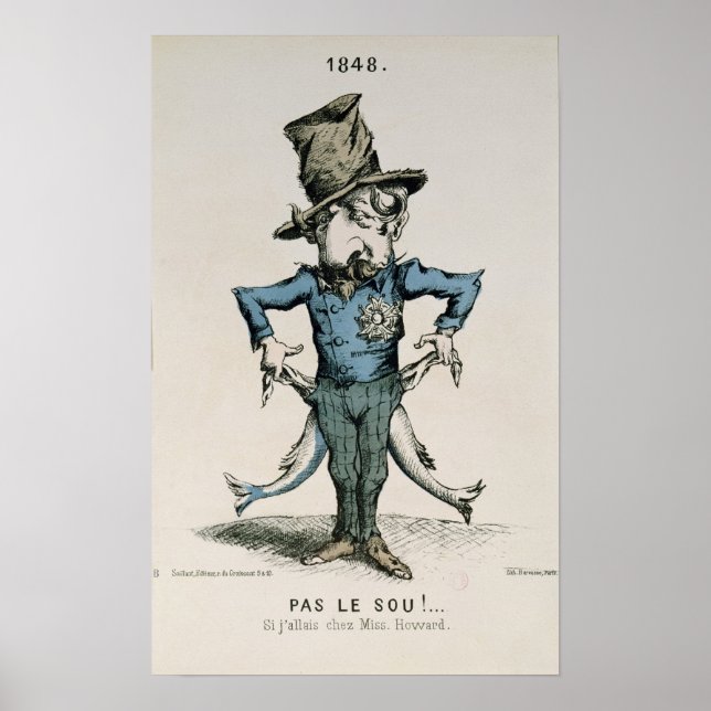 Póster ¡Pas le sou! Si j'allais chez Miss Howard' (Frente)