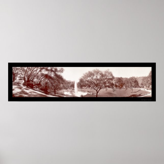 Póster Pasadena Busch Gardens Foto 1909 (Frente)