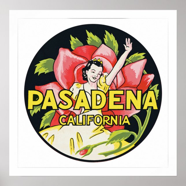 Póster Pasadena California (Frente)