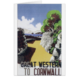 Poster pasado de moda Great Western del viaje