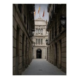 Póster Pasaje de Barcelona — Luz Mínima