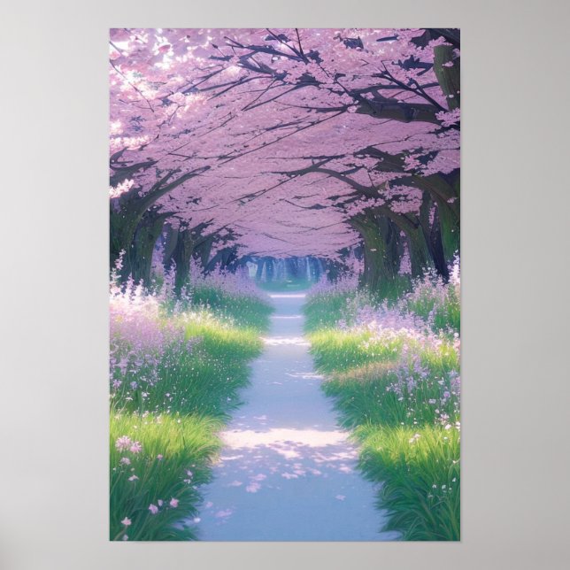 Póster Pasaje floreciente, un viaje a través de la natura (Frente)