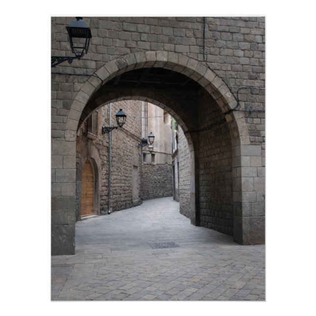Póster Pasaje vertical del Arco de Barcelona (Anverso)