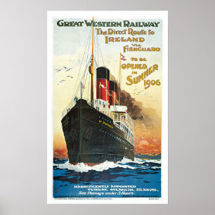 Póster Pasajero Inglaterra Viajes de época