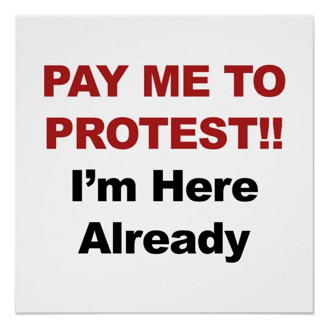 Póster ¡Pásame la protesta! Ya estoy aquí (Anverso)