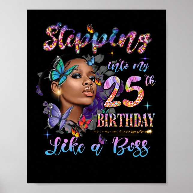 Póster Pasando a mi 25º cumpleaños, mujeres negras, 1997 (Frente)