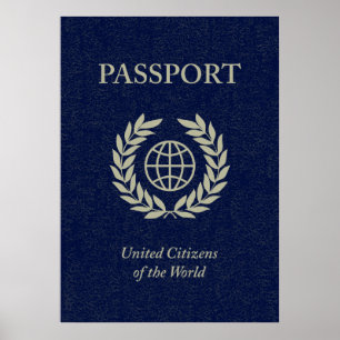 Póster pasaporte de la marina de guerra