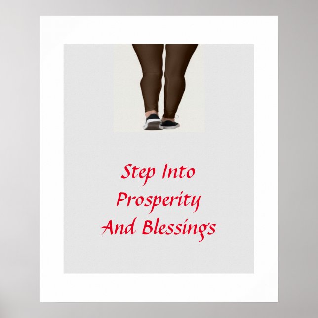 Póster Pasar A La Prosperidad Y Las Bendiciones (Frente)