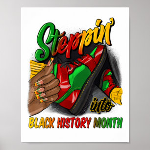 Póster Pasar al Mes de la Historia Negra Snea Chicas Negr