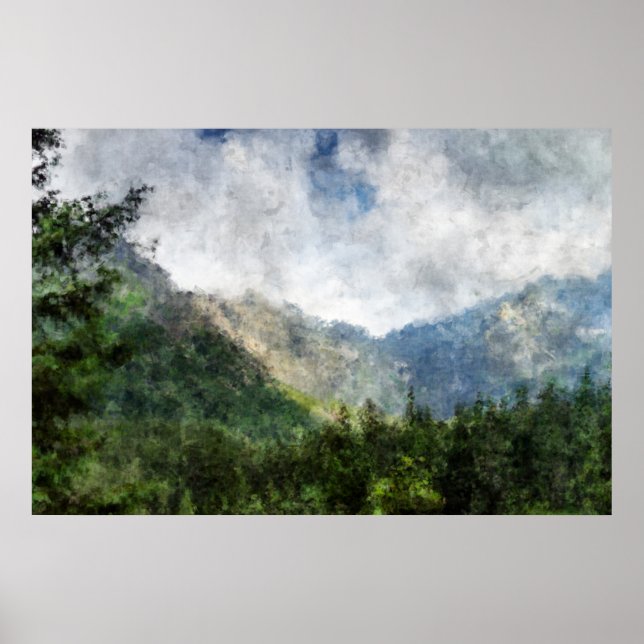 Póster Pasar los árboles por MtnTopArt (Frente)