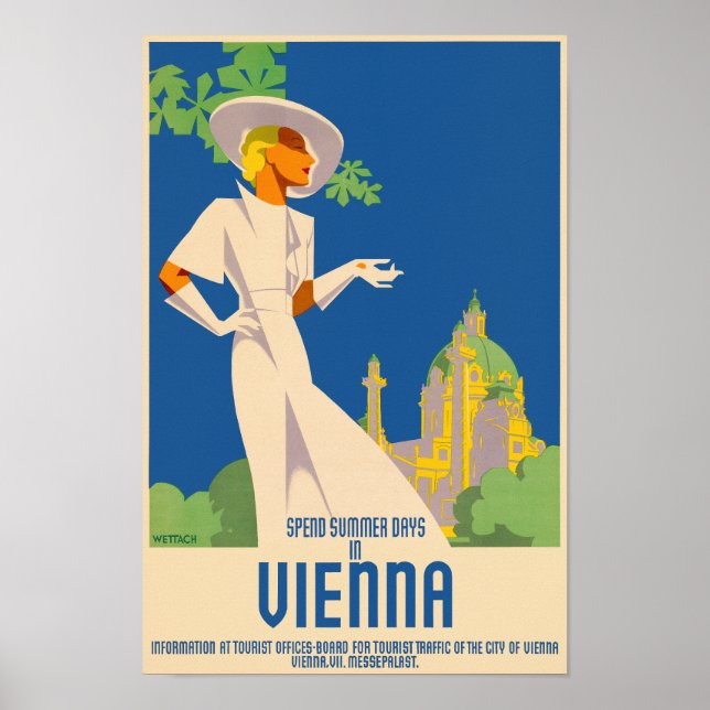 Póster Pasar los días de verano en el afiche de Viena de  (Frente)