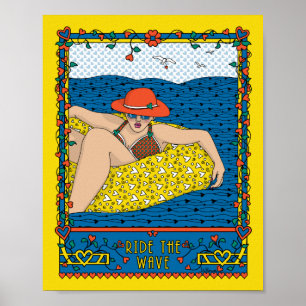 Póster Pasar Por El Poster Wave_B_8x10
